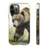 Grizzly Bear in a Field - Impact Resistant Phone Case iPhone 12 Pro Matte